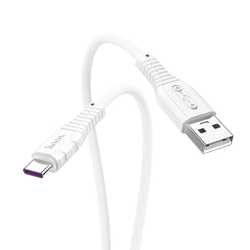 hoco x67 5a nano silicone fast charging data cable for type c connectors