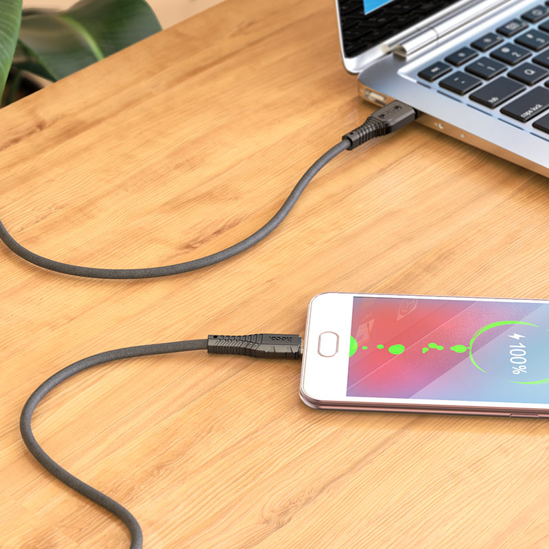 hoco x67 nano silicone charging data cable for micro usb charge
