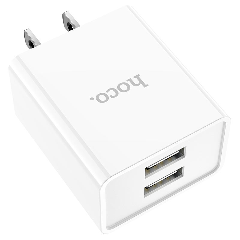 hoco c89 light road dual port wall charger us output