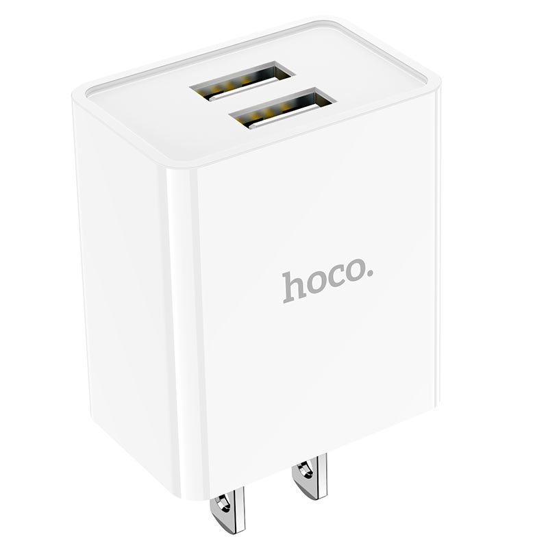 hoco c89 light road dual port wall charger us