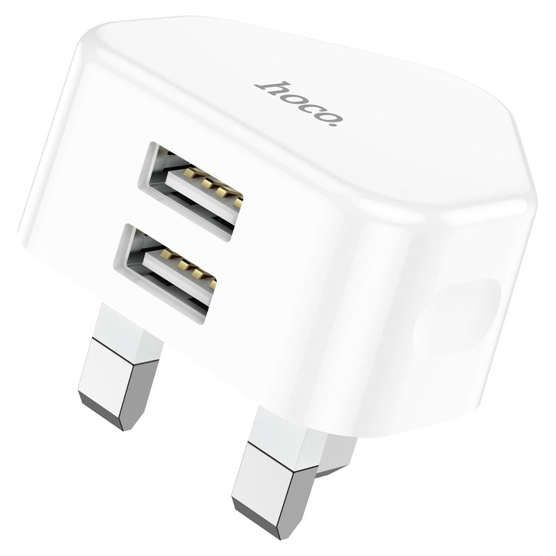 Wall charger "C90B Grandiose" dual port UK set with cable - HOCO | The  Premium Lifestyle Accessories
