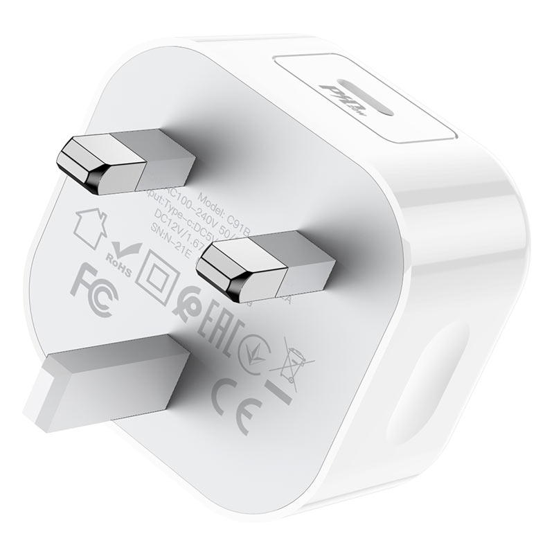 hoco c91b founder pd20w wall charger uk certification
