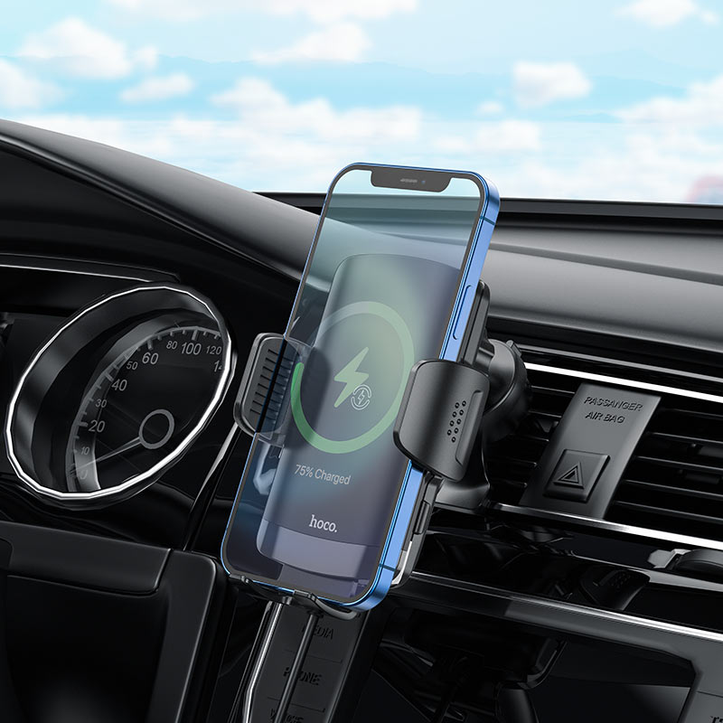 hoco ca84 avangard smart wireless charging car holder overview