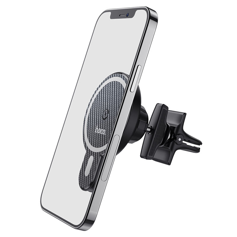 hoco ca85 ultra fast magnetic wireless charging car holder phone