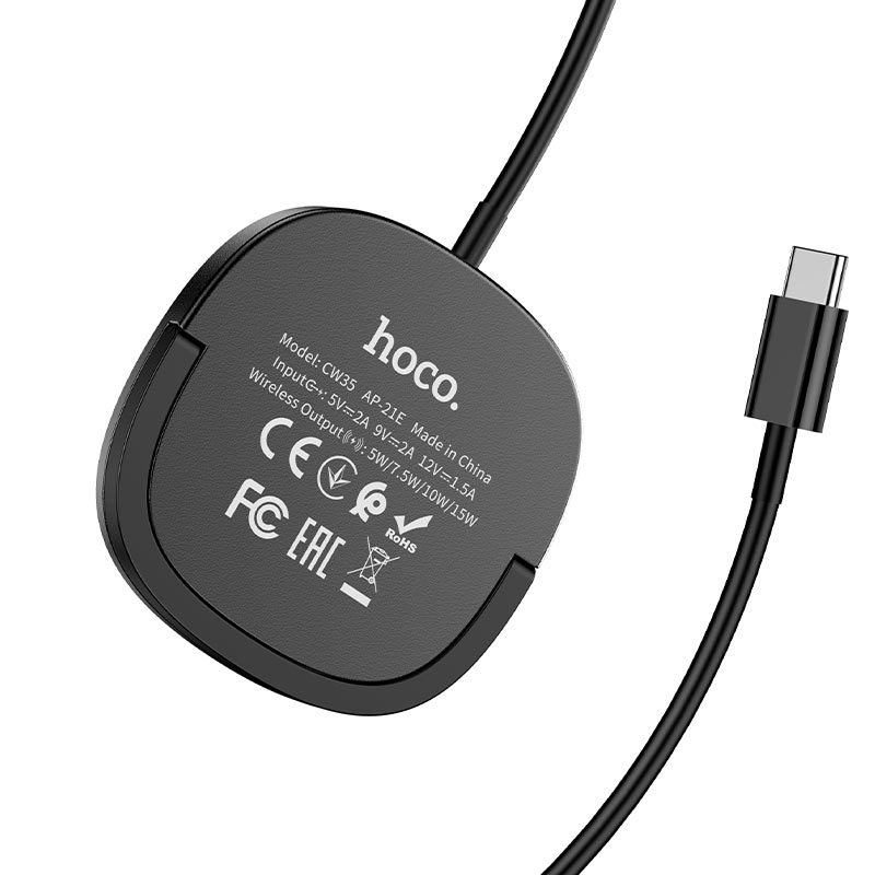 hoco cw35 core magnetic holder wireless fast charger certification