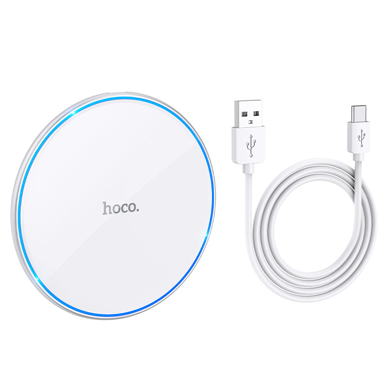 hoco cw6 pro easy 15w charging wireless fast charger with cable