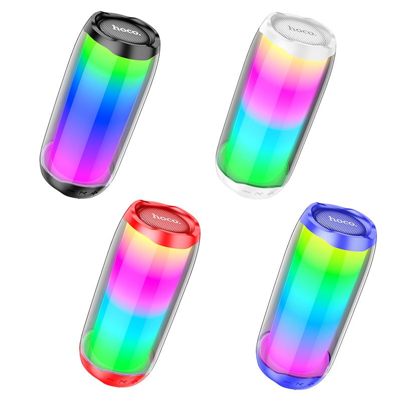 hoco hc8 pulsating colorful luminous wireless speaker colors