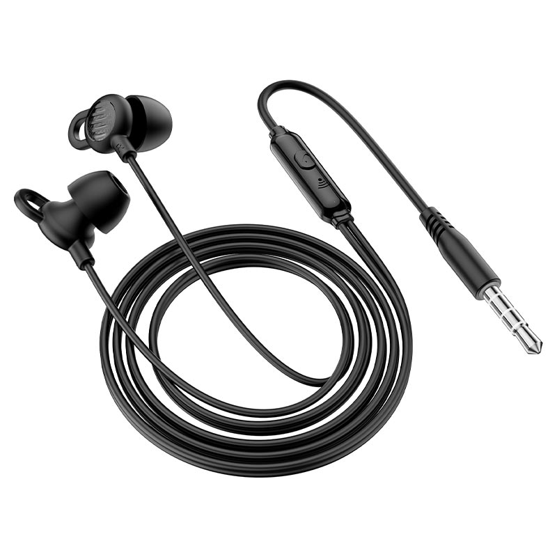 hoco m89 comfortable universal silicone sleeping earphones with mic wire