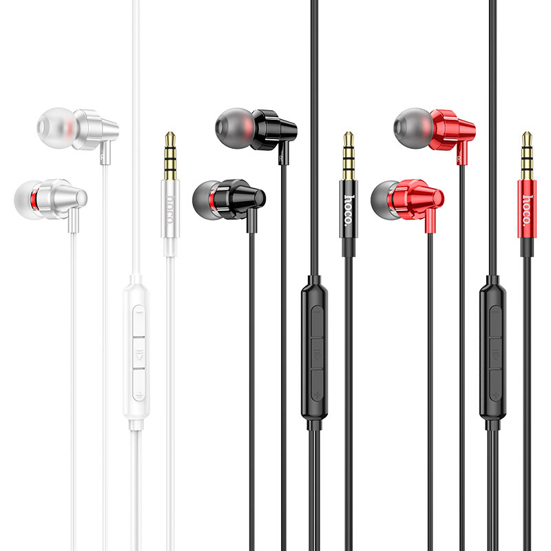hoco m90 delight wire controlled earphones with microphone colors