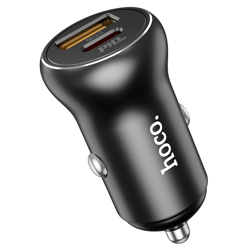 hoco nz5 smooth road pd30w qc3 car charger logo