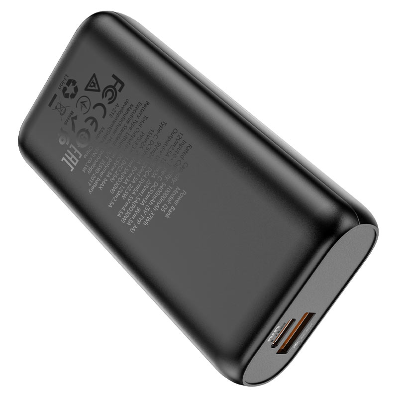 hoco q5 aegis 30w портативный аккумулятор 10000mah сзади