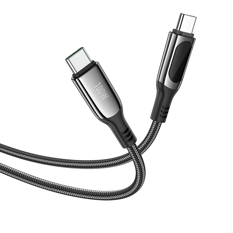 hoco selected s51 100w extreme charging data cable for type c to type c connectors