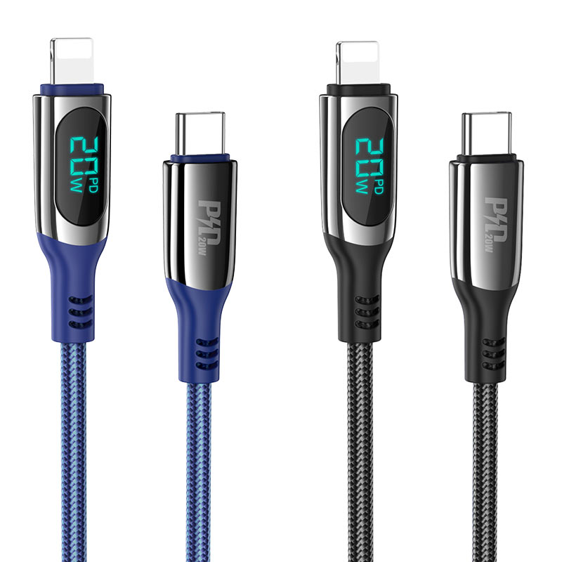 hoco selected s51 extreme charging data cable for pd lightning colors