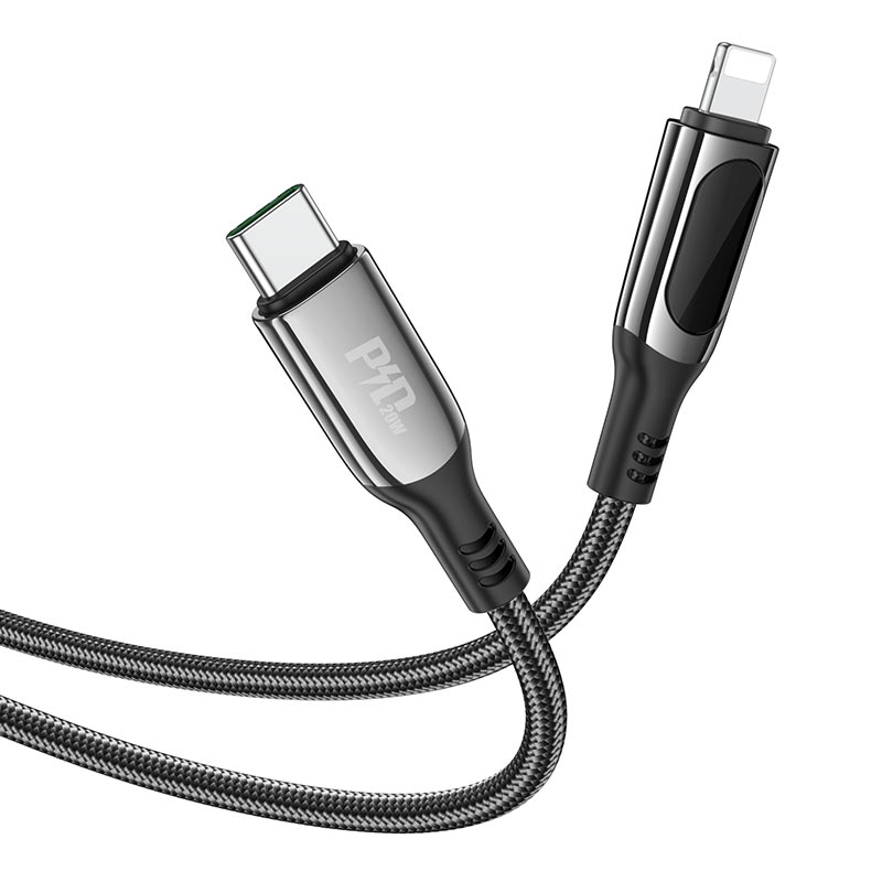 hoco selected s51 extreme charging data cable for pd lightning connectors