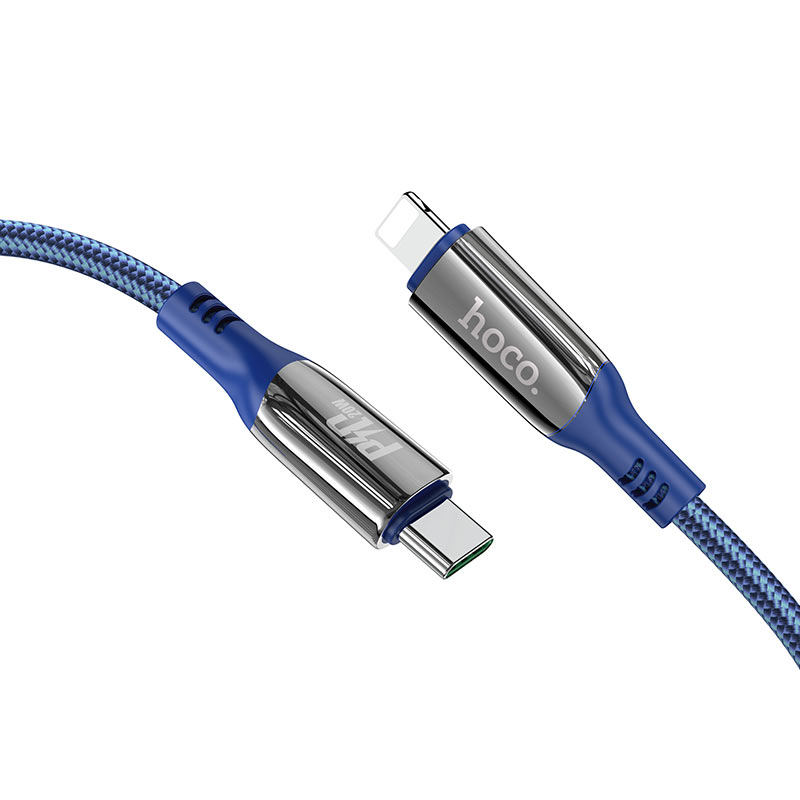 hoco selected s51 extreme charging data cable for pd lightning tail