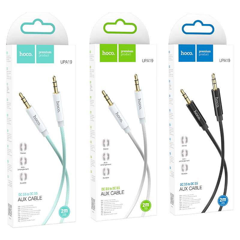 hoco upa19 aux audio cable packages 2m