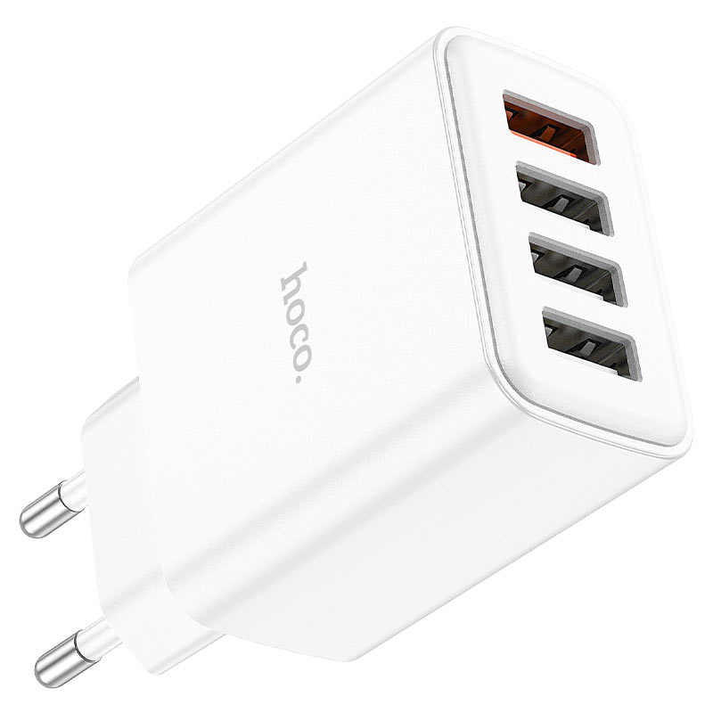 hoco c102a fuerza qc3 four port wall charger eu overview