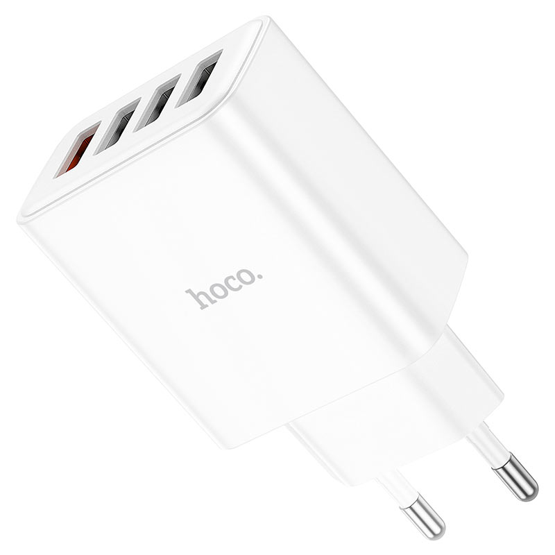 hoco c102a fuerza qc3 four port wall charger eu shell