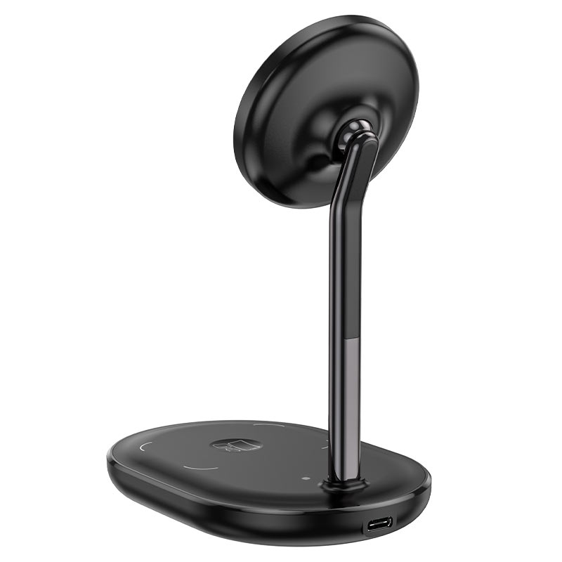 hoco cw40 noble 3in1 magnetic holder with wireless fast charging base