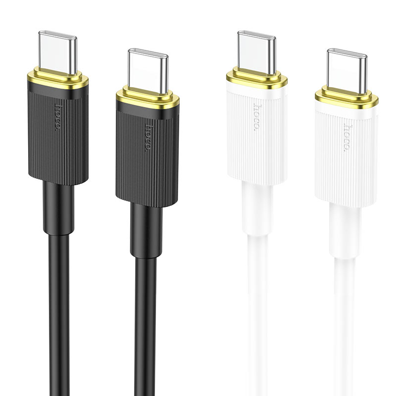hoco u109 100w charging data cable tc to tc colors