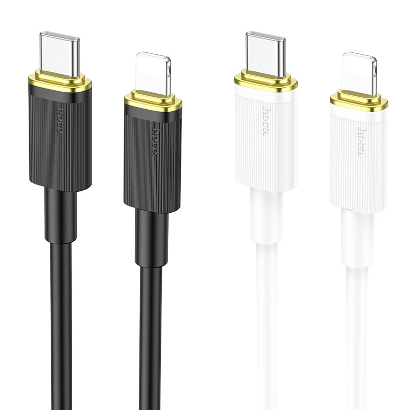 hoco u109 pd charging data cable tc to ltn colors