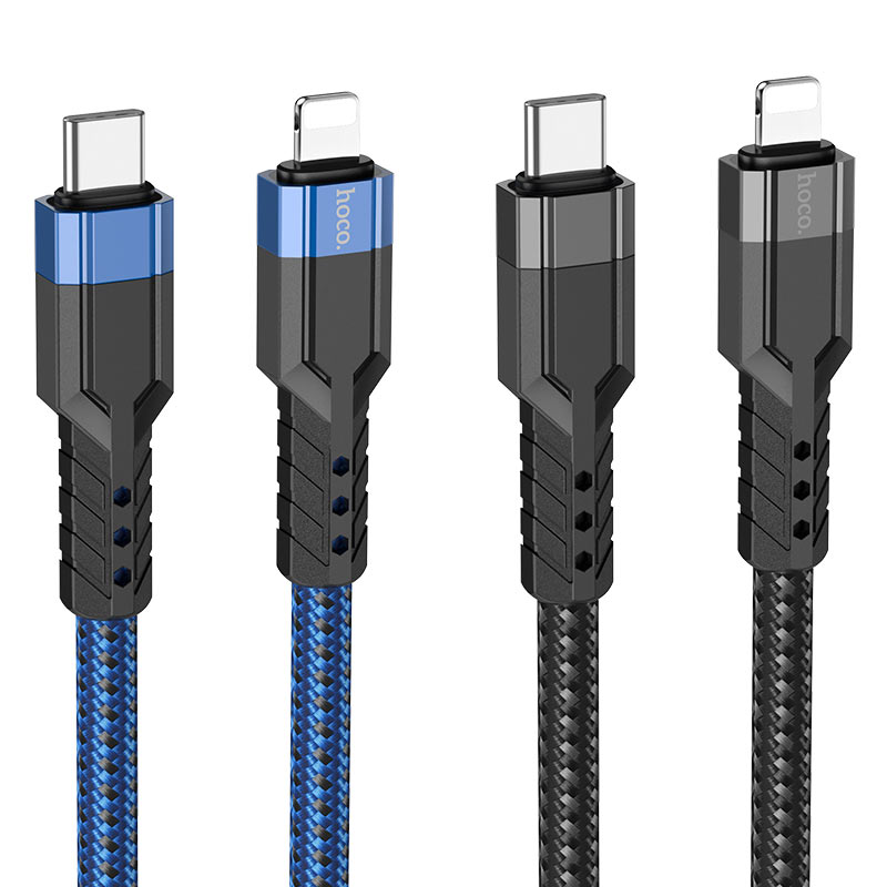 hoco u110 pd charging data cable tc to ltn colors
