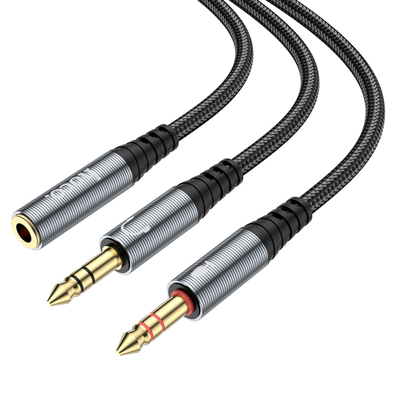 hoco upa21 2in1 3 5mm audio cable female to 2xmale connectors