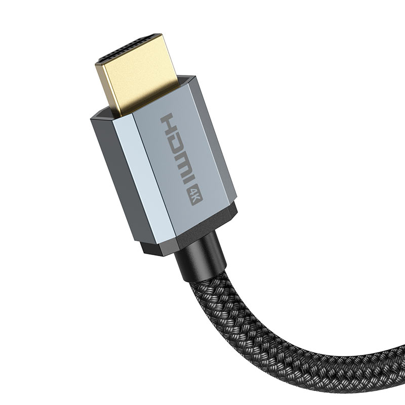 hoco us03 hdmi 2 0 male to male 4k hd data cable connector