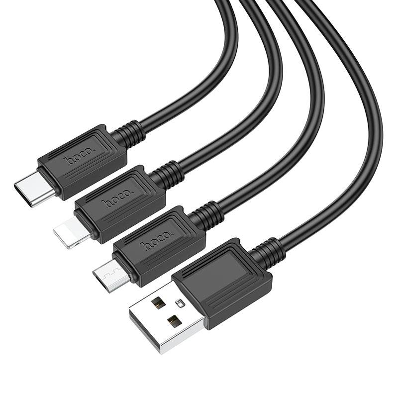 hoco x74 3in1 charging cable connectors