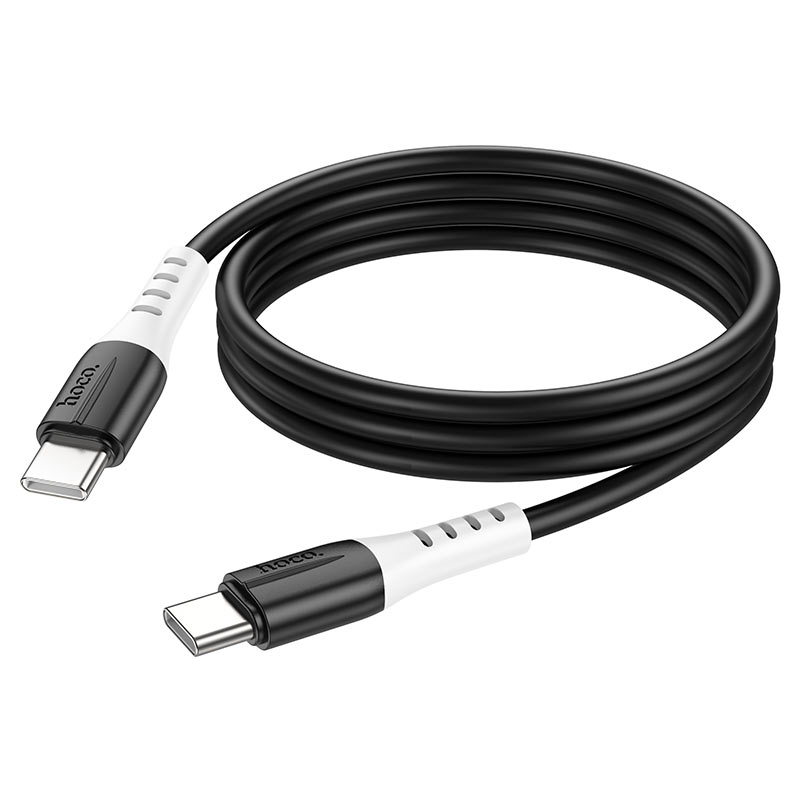 hoco x82 60w silicone charging data cable tc to tc flexible