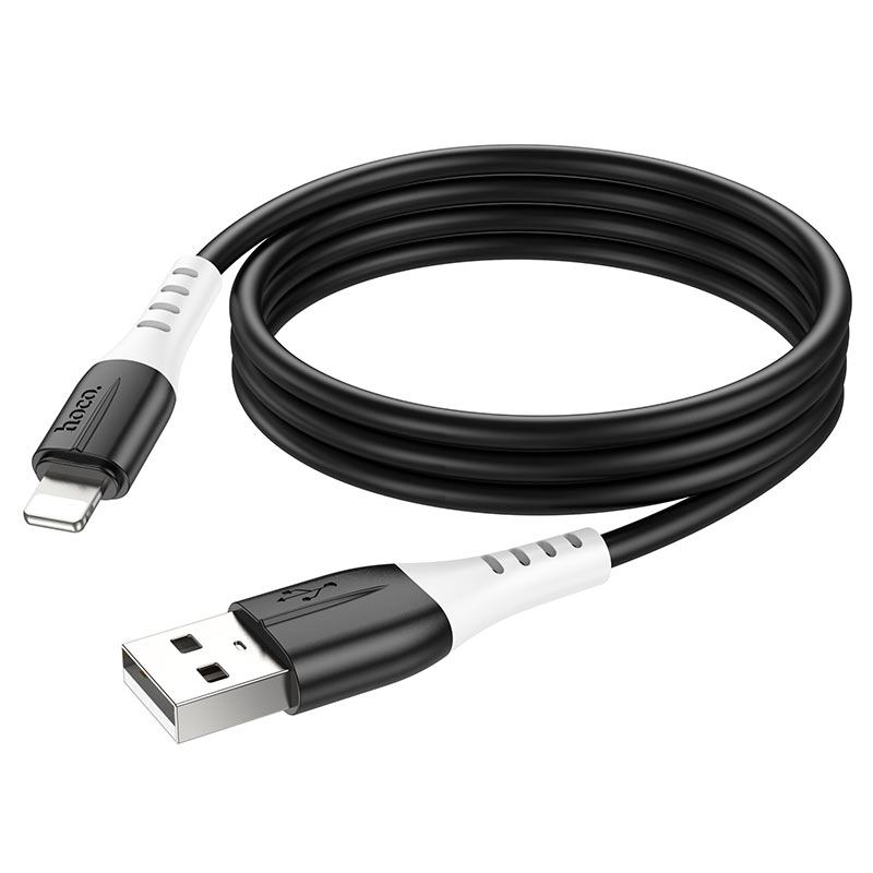 hoco x82 silicone charging data cable usb to ltn flexible
