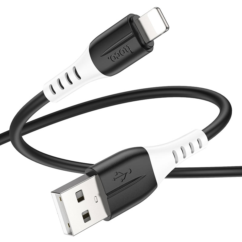 hoco x82 silicone charging data cable usb to ltn wire