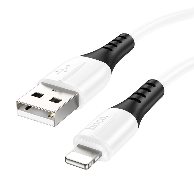 hoco x82 silicone charging data cable usb to ltn