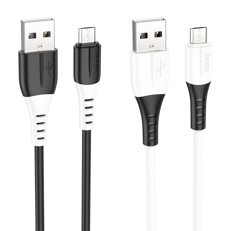 hoco x82 silicone charging data cable usb to musb colors