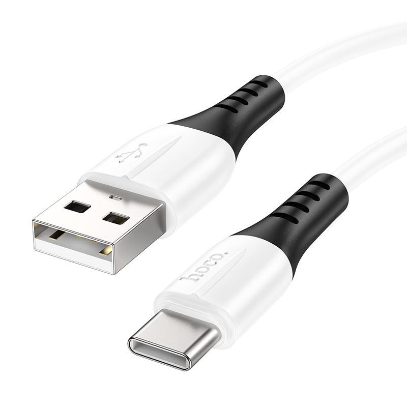 hoco x82 silicone charging data cable usb to tc connectors