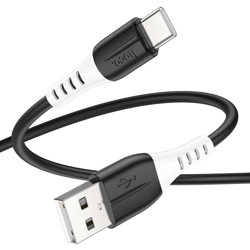 hoco x82 silicone charging data cable usb to tc