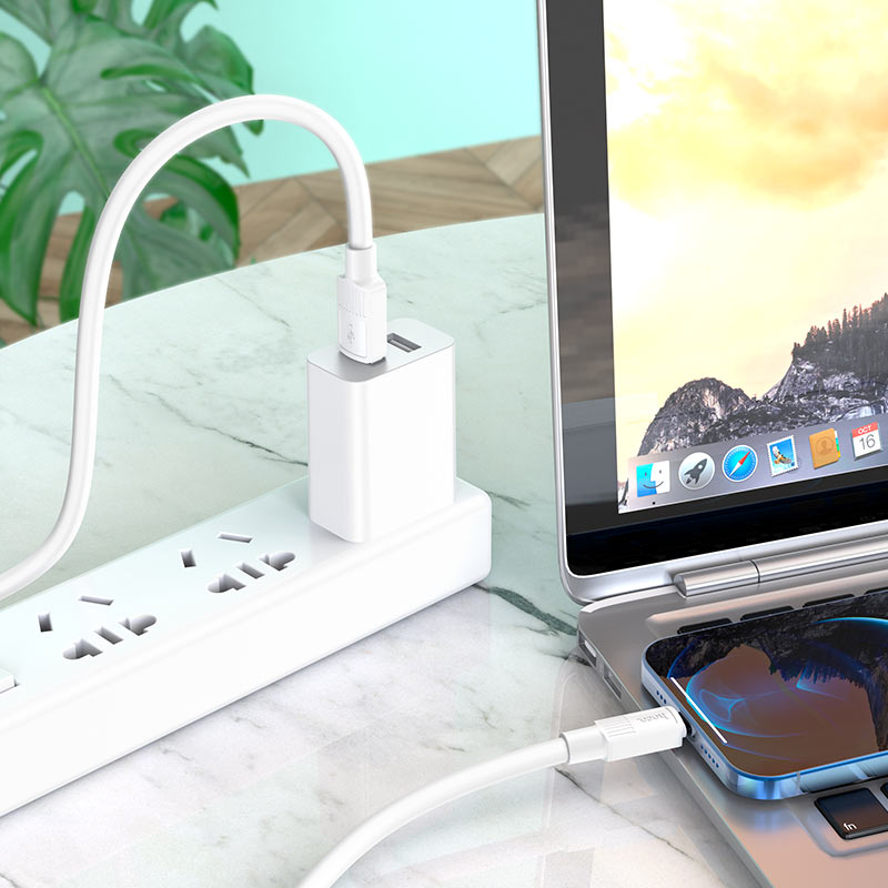 hoco x84 solid charging data cable usb to ltn interior