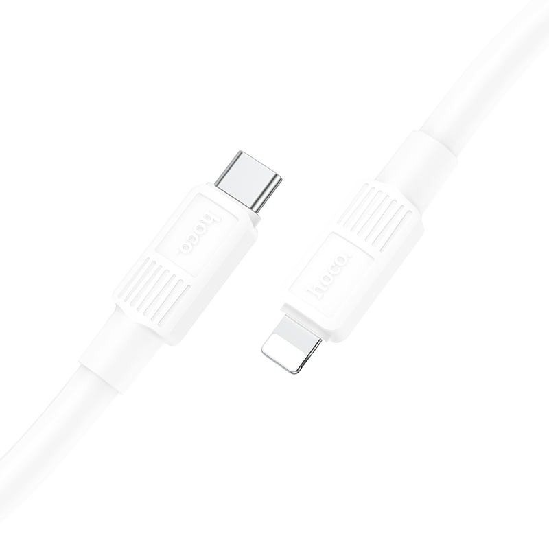 hoco x84 solid pd charging data cable tc to ltn plugs