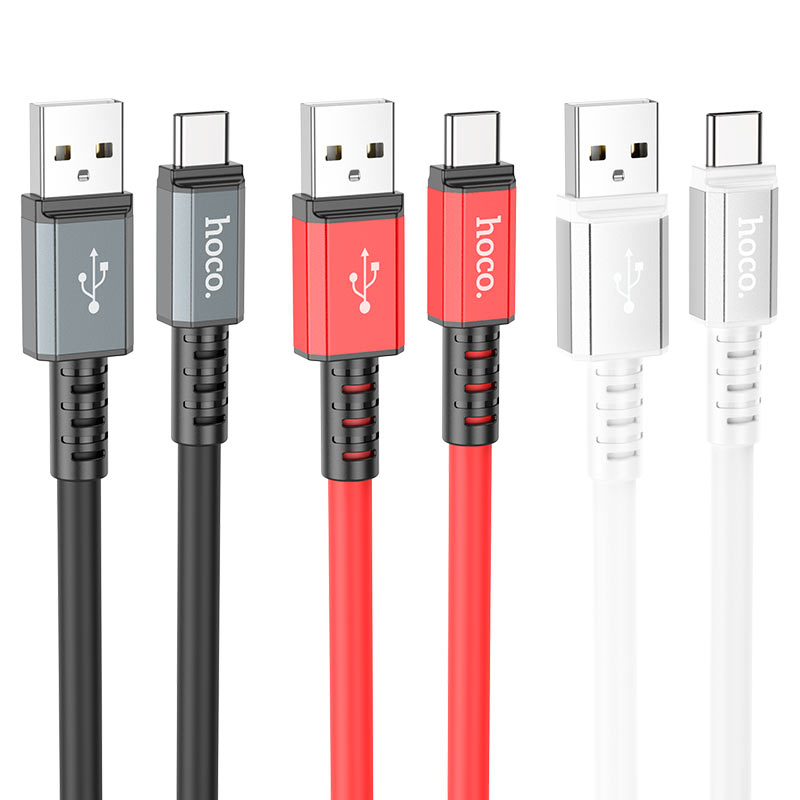 hoco x85 strength charging data cable usb to tc colors