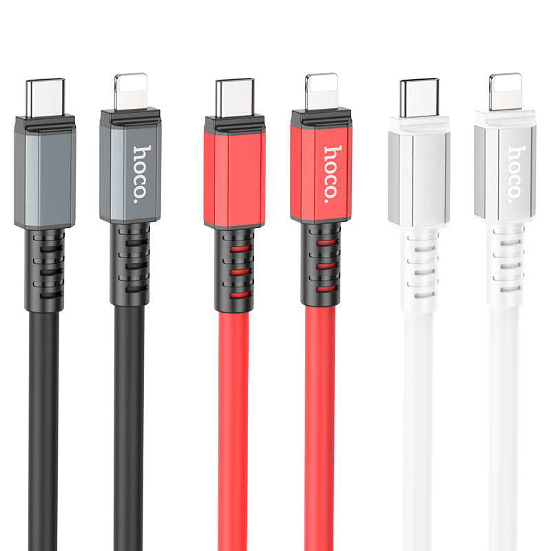 hoco x85 strength pd charging data cable tc to ltn colors