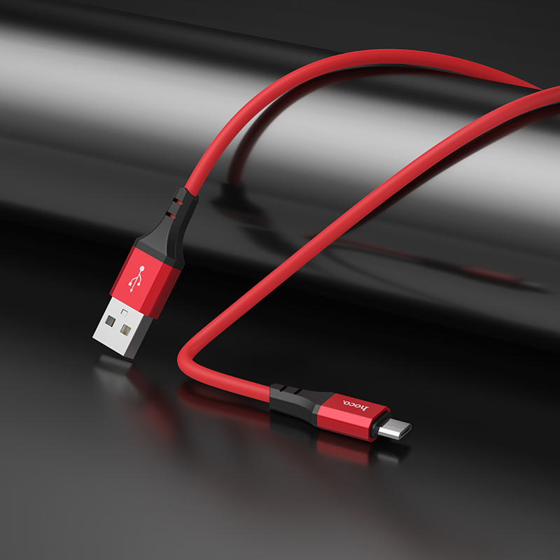 hoco x86 spear silicone charging data cable usb to musb interior