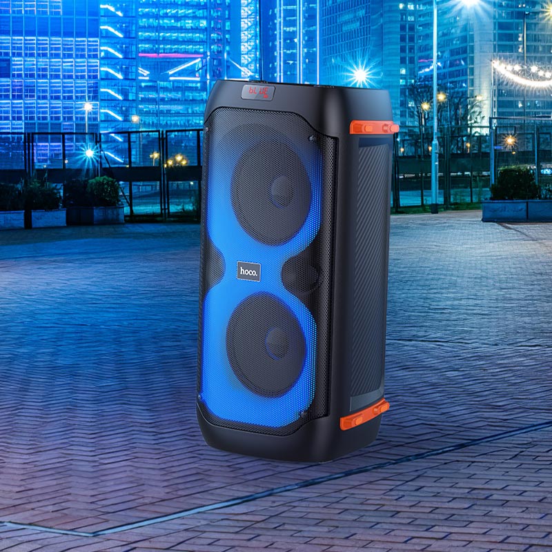 hoco bs53 manhattan wireless dual mic outdoor bt speaker street