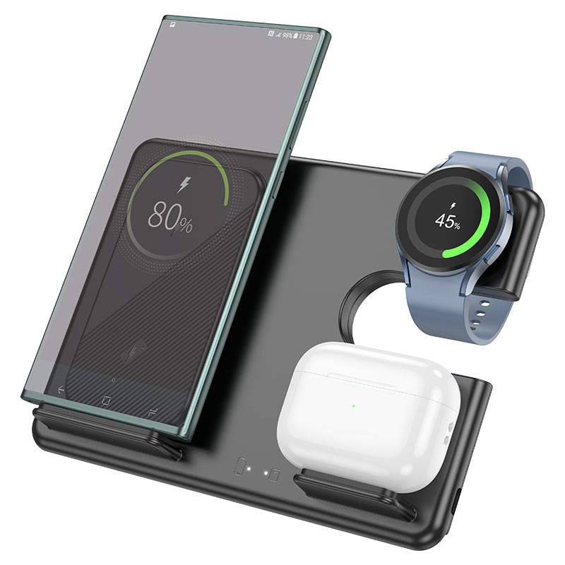 hoco cq2 flash 3in1 wireless fast charger sam watch charge
