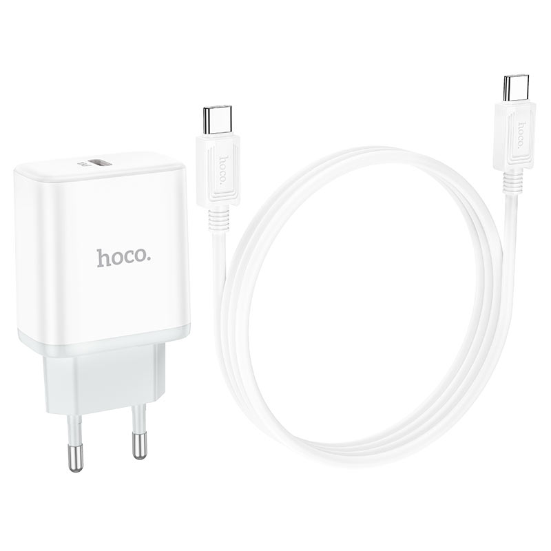 hoco c104a stage single port pd20w wall charger eu set tc tc wire