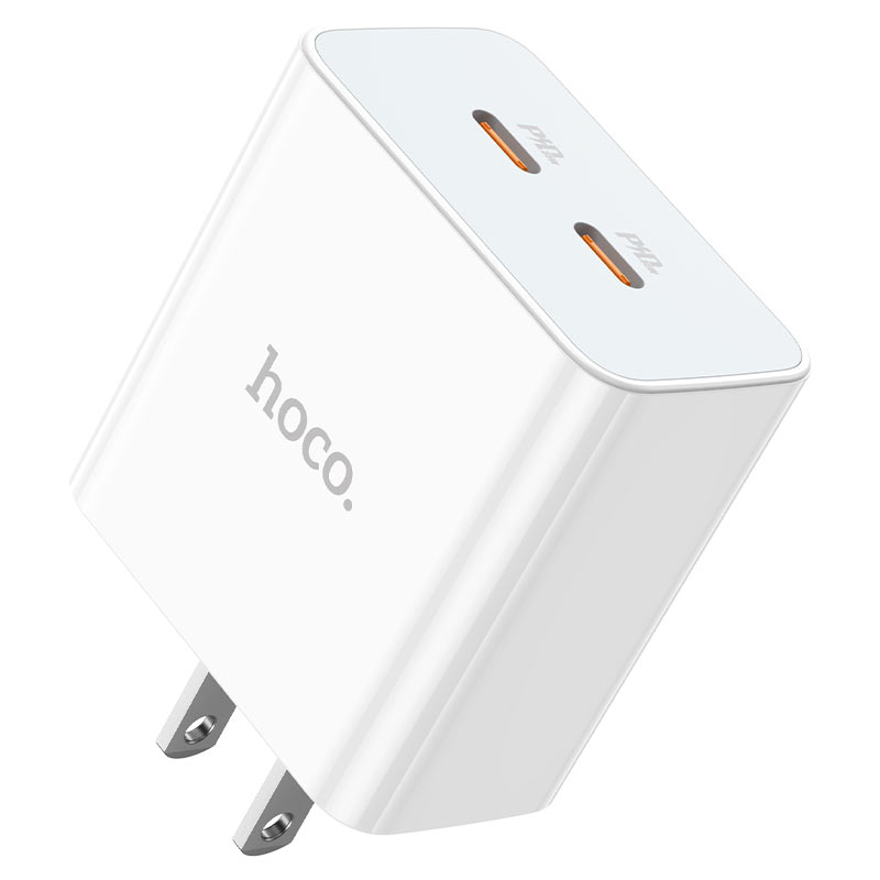 hoco c108 leader pd35w dual tc port wall charger us