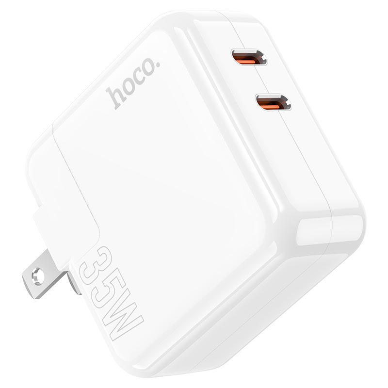 hoco c110 lucky pd35w dual tc port wall charger us