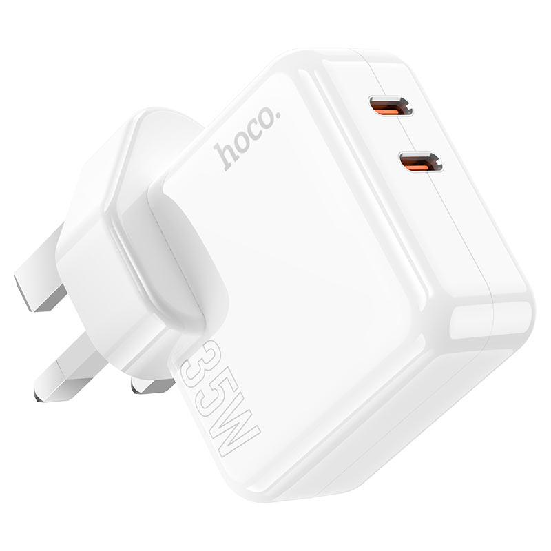 hoco c110b lucky pd35w dual tc port wall charger uk