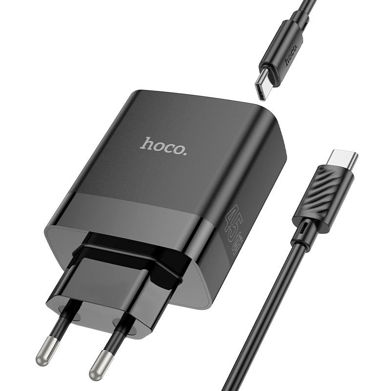hoco c127a intelligent pd45w 4 port 1c3a wall charger eu set tc tc wire