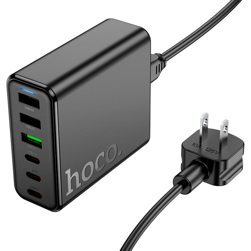 hoco c133 earl pd75w 6 port 3c3a wall charger us