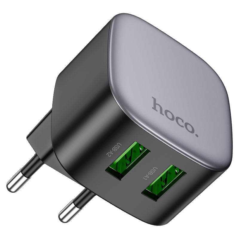 hoco cs34a rayo qc3 dual port wall charger eu plug